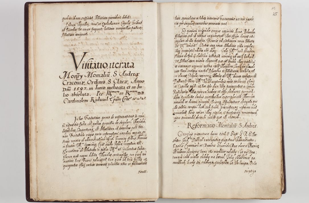 Zdjęcie nr 18 dla obiektu archiwalnego: Visitatio seconda Ecclesiae et Conventus Sacra tituli Corporis Christi Cracoviae in Cazimiria