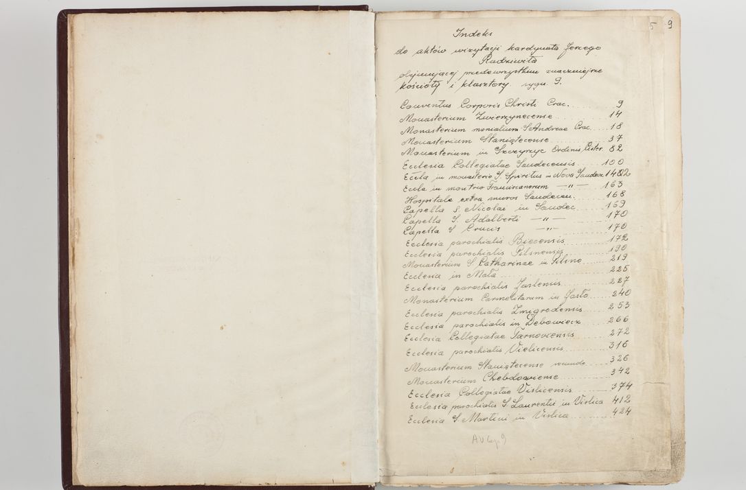 Zdjęcie nr 6 dla obiektu archiwalnego: Visitatio seconda Ecclesiae et Conventus Sacra tituli Corporis Christi Cracoviae in Cazimiria