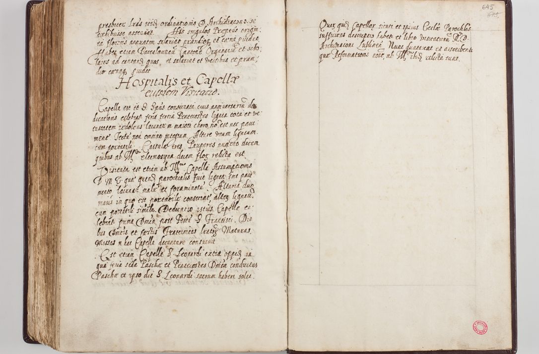 Zdjęcie nr 340 dla obiektu archiwalnego: Visitatio seconda Ecclesiae et Conventus Sacra tituli Corporis Christi Cracoviae in Cazimiria