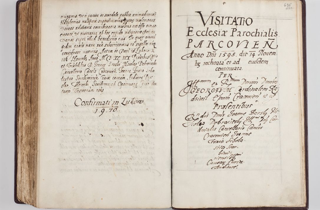 Zdjęcie nr 335 dla obiektu archiwalnego: Visitatio seconda Ecclesiae et Conventus Sacra tituli Corporis Christi Cracoviae in Cazimiria