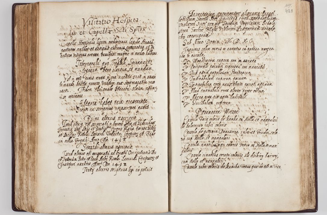 Zdjęcie nr 225 dla obiektu archiwalnego: Visitatio seconda Ecclesiae et Conventus Sacra tituli Corporis Christi Cracoviae in Cazimiria