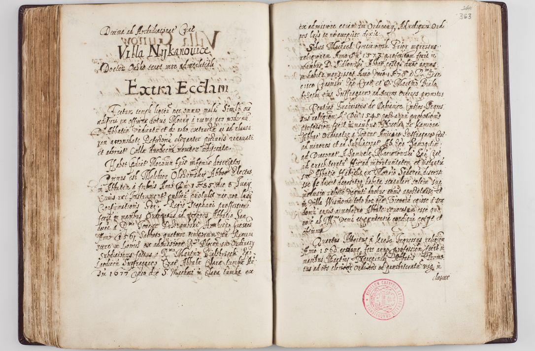 Zdjęcie nr 195 dla obiektu archiwalnego: Visitatio seconda Ecclesiae et Conventus Sacra tituli Corporis Christi Cracoviae in Cazimiria