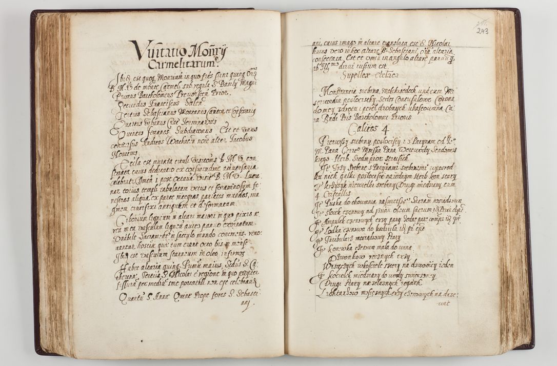 Zdjęcie nr 132 dla obiektu archiwalnego: Visitatio seconda Ecclesiae et Conventus Sacra tituli Corporis Christi Cracoviae in Cazimiria