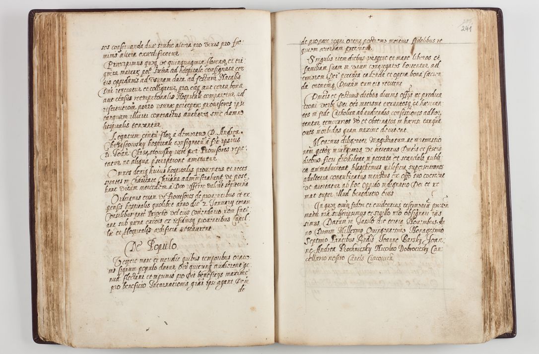 Zdjęcie nr 131 dla obiektu archiwalnego: Visitatio seconda Ecclesiae et Conventus Sacra tituli Corporis Christi Cracoviae in Cazimiria