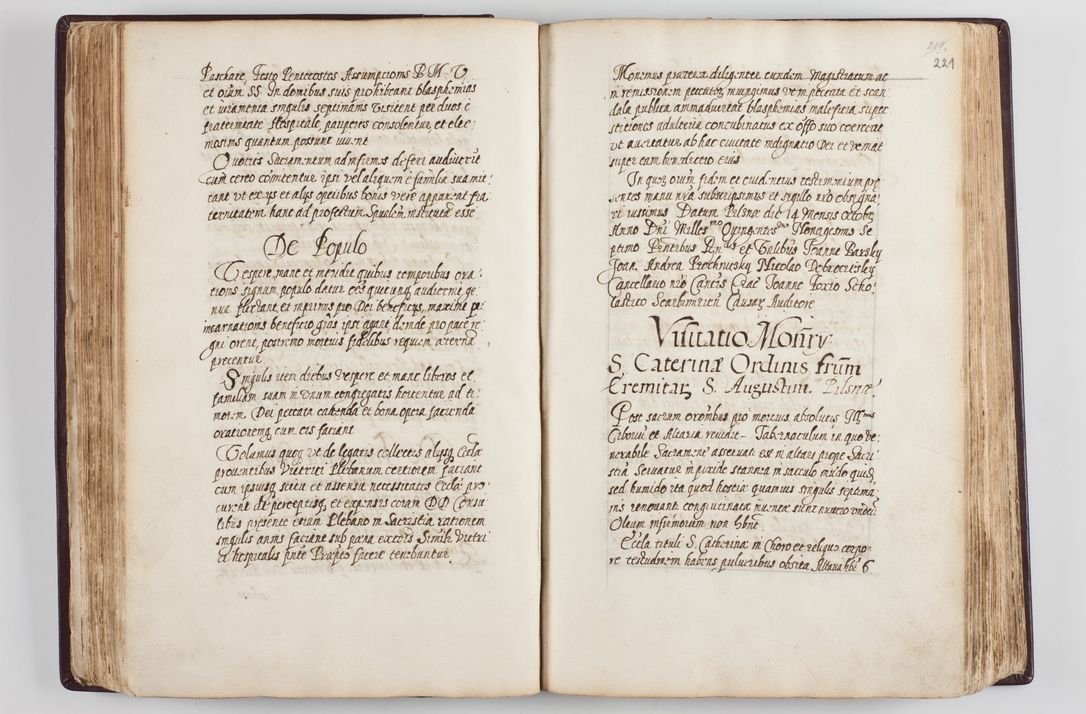 Zdjęcie nr 121 dla obiektu archiwalnego: Visitatio seconda Ecclesiae et Conventus Sacra tituli Corporis Christi Cracoviae in Cazimiria