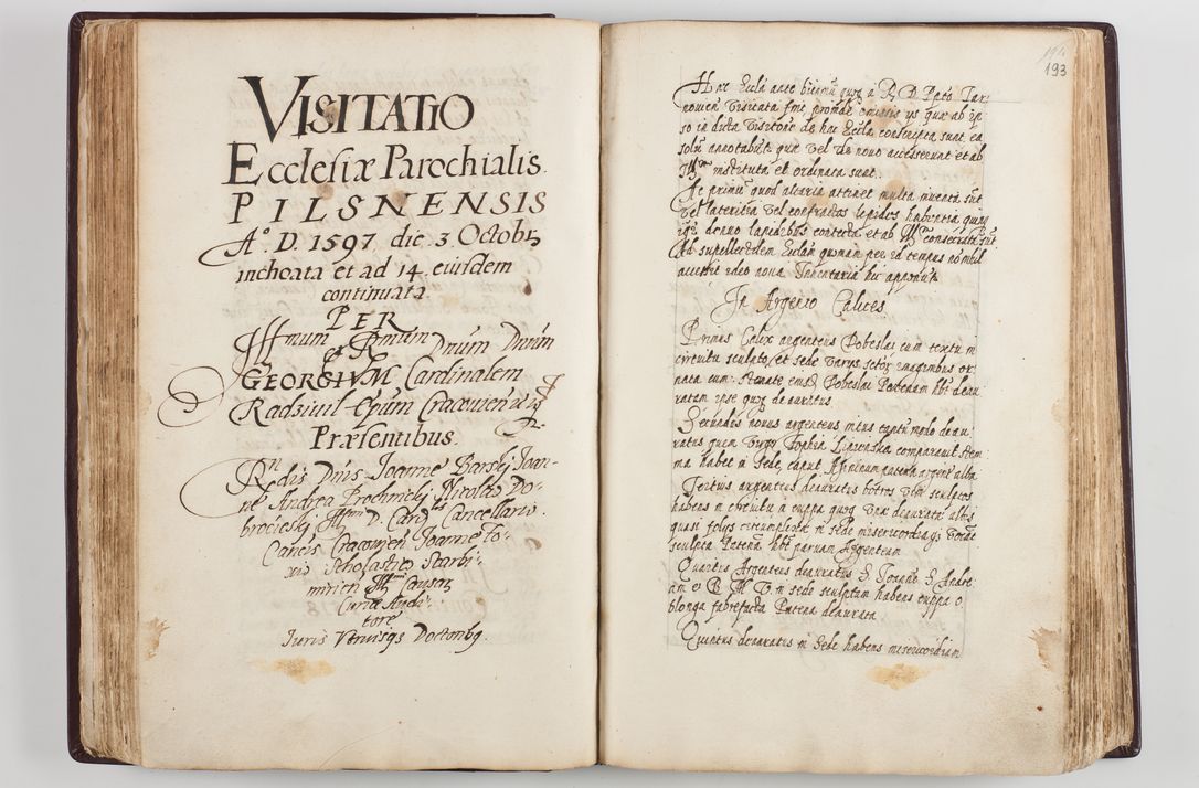 Zdjęcie nr 106 dla obiektu archiwalnego: Visitatio seconda Ecclesiae et Conventus Sacra tituli Corporis Christi Cracoviae in Cazimiria