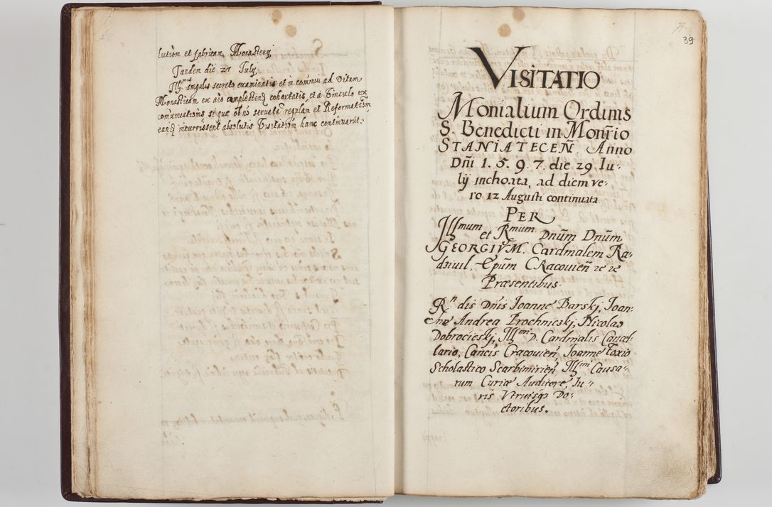 Zdjęcie nr 27 dla obiektu archiwalnego: Visitatio seconda Ecclesiae et Conventus Sacra tituli Corporis Christi Cracoviae in Cazimiria