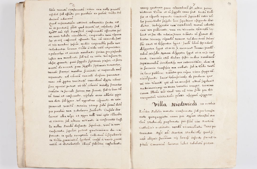 Zdjęcie nr 20 dla obiektu archiwalnego: Acta visitationis exterioris decanatuum Skalnensis, Wolbromensis, Leloviensis, Bytomiensis et Plesnensis ad Archid. Crac. pertinentium per R. D. Christoph. Kazimirski, Ep. Kijov Praep. Tarnov. a. D. 1598 factae.