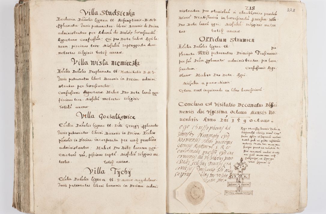 Zdjęcie nr 233 dla obiektu archiwalnego: Acta visitationis exterioris decanatuum Skalnensis, Wolbromensis, Leloviensis, Bytomiensis et Plesnensis ad Archid. Crac. pertinentium per R. D. Christoph. Kazimirski, Ep. Kijov Praep. Tarnov. a. D. 1598 factae.