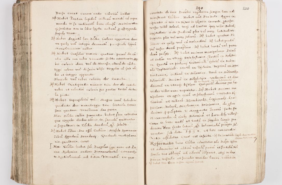 Zdjęcie nr 205 dla obiektu archiwalnego: Acta visitationis exterioris decanatuum Skalnensis, Wolbromensis, Leloviensis, Bytomiensis et Plesnensis ad Archid. Crac. pertinentium per R. D. Christoph. Kazimirski, Ep. Kijov Praep. Tarnov. a. D. 1598 factae.