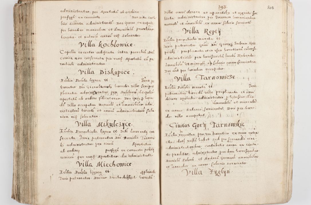 Zdjęcie nr 208 dla obiektu archiwalnego: Acta visitationis exterioris decanatuum Skalnensis, Wolbromensis, Leloviensis, Bytomiensis et Plesnensis ad Archid. Crac. pertinentium per R. D. Christoph. Kazimirski, Ep. Kijov Praep. Tarnov. a. D. 1598 factae.