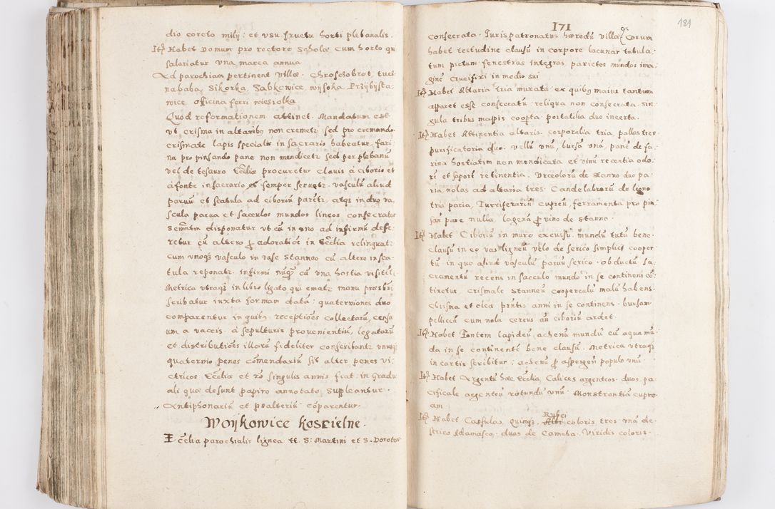 Zdjęcie nr 186 dla obiektu archiwalnego: Acta visitationis exterioris decanatuum Skalnensis, Wolbromensis, Leloviensis, Bytomiensis et Plesnensis ad Archid. Crac. pertinentium per R. D. Christoph. Kazimirski, Ep. Kijov Praep. Tarnov. a. D. 1598 factae.