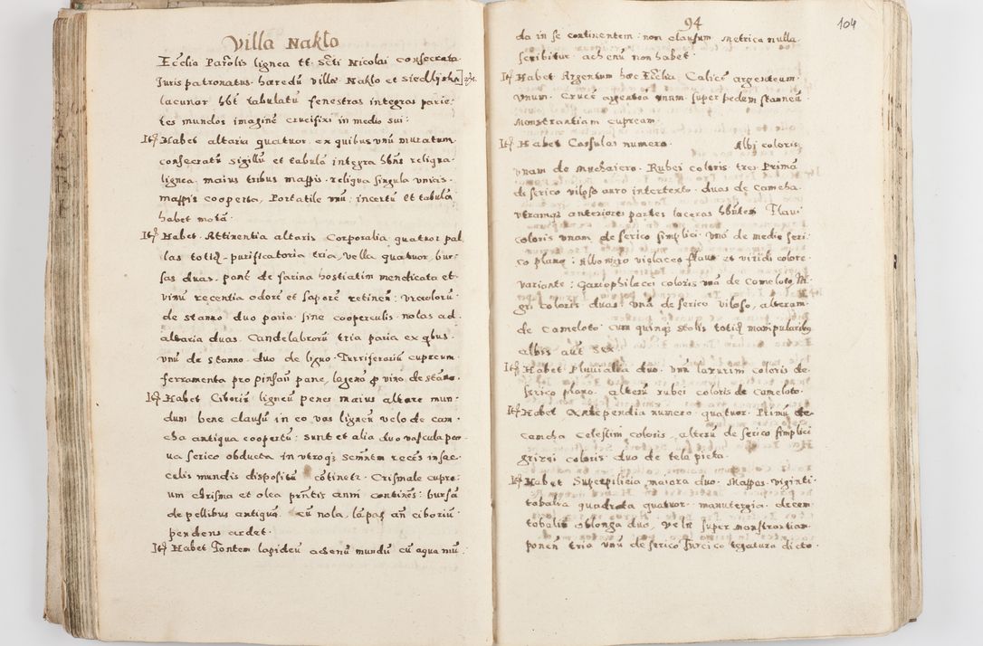 Zdjęcie nr 109 dla obiektu archiwalnego: Acta visitationis exterioris decanatuum Skalnensis, Wolbromensis, Leloviensis, Bytomiensis et Plesnensis ad Archid. Crac. pertinentium per R. D. Christoph. Kazimirski, Ep. Kijov Praep. Tarnov. a. D. 1598 factae.