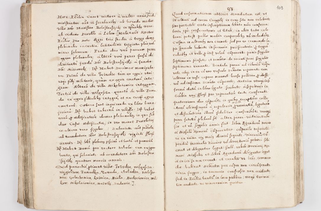 Zdjęcie nr 108 dla obiektu archiwalnego: Acta visitationis exterioris decanatuum Skalnensis, Wolbromensis, Leloviensis, Bytomiensis et Plesnensis ad Archid. Crac. pertinentium per R. D. Christoph. Kazimirski, Ep. Kijov Praep. Tarnov. a. D. 1598 factae.