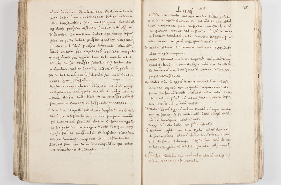 Zdjęcie nr 99 dla obiektu archiwalnego: Acta visitationis exterioris decanatuum Skalnensis, Wolbromensis, Leloviensis, Bytomiensis et Plesnensis ad Archid. Crac. pertinentium per R. D. Christoph. Kazimirski, Ep. Kijov Praep. Tarnov. a. D. 1598 factae.