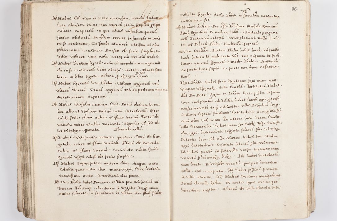 Zdjęcie nr 90 dla obiektu archiwalnego: Acta visitationis exterioris decanatuum Skalnensis, Wolbromensis, Leloviensis, Bytomiensis et Plesnensis ad Archid. Crac. pertinentium per R. D. Christoph. Kazimirski, Ep. Kijov Praep. Tarnov. a. D. 1598 factae.