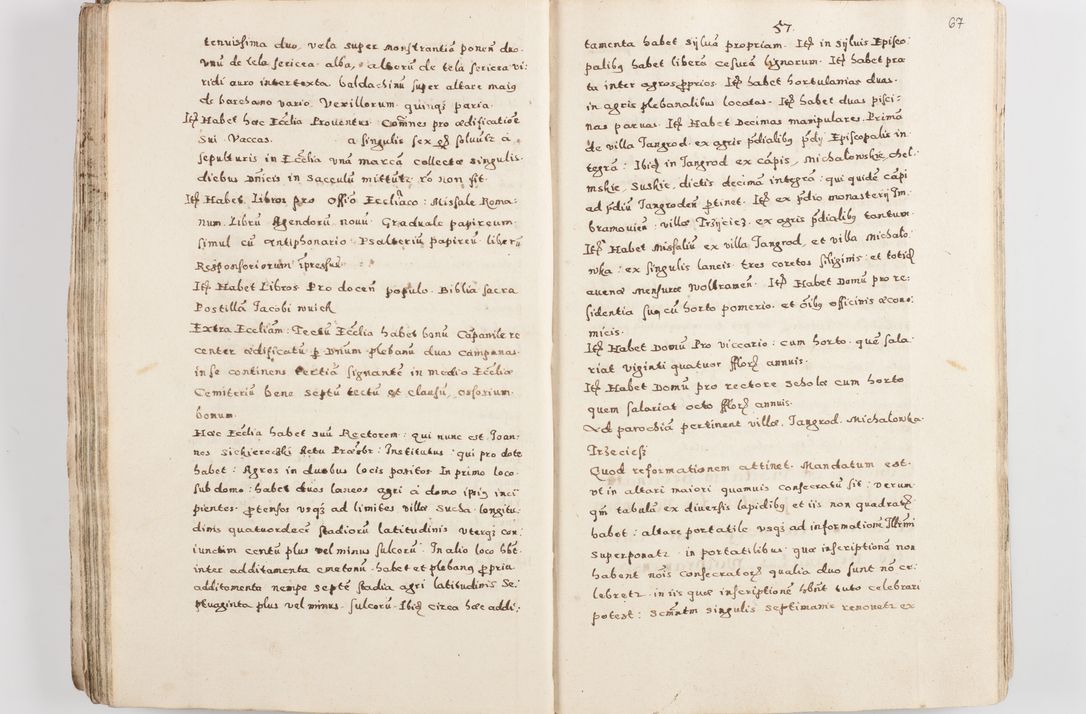 Zdjęcie nr 70 dla obiektu archiwalnego: Acta visitationis exterioris decanatuum Skalnensis, Wolbromensis, Leloviensis, Bytomiensis et Plesnensis ad Archid. Crac. pertinentium per R. D. Christoph. Kazimirski, Ep. Kijov Praep. Tarnov. a. D. 1598 factae.