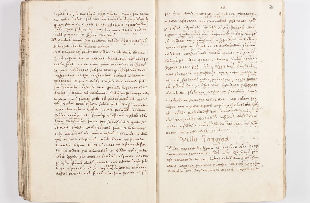 Zdjęcie nr 68 dla obiektu archiwalnego: Acta visitationis exterioris decanatuum Skalnensis, Wolbromensis, Leloviensis, Bytomiensis et Plesnensis ad Archid. Crac. pertinentium per R. D. Christoph. Kazimirski, Ep. Kijov Praep. Tarnov. a. D. 1598 factae.