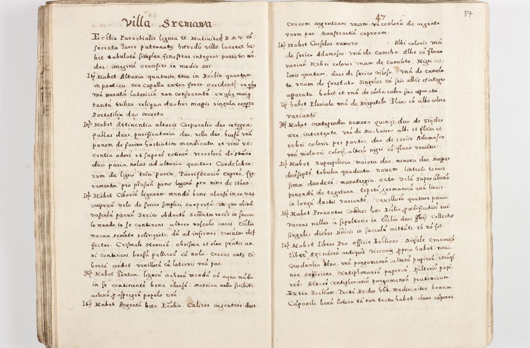 Zdjęcie nr 60 dla obiektu archiwalnego: Acta visitationis exterioris decanatuum Skalnensis, Wolbromensis, Leloviensis, Bytomiensis et Plesnensis ad Archid. Crac. pertinentium per R. D. Christoph. Kazimirski, Ep. Kijov Praep. Tarnov. a. D. 1598 factae.