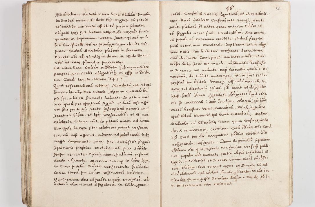 Zdjęcie nr 59 dla obiektu archiwalnego: Acta visitationis exterioris decanatuum Skalnensis, Wolbromensis, Leloviensis, Bytomiensis et Plesnensis ad Archid. Crac. pertinentium per R. D. Christoph. Kazimirski, Ep. Kijov Praep. Tarnov. a. D. 1598 factae.