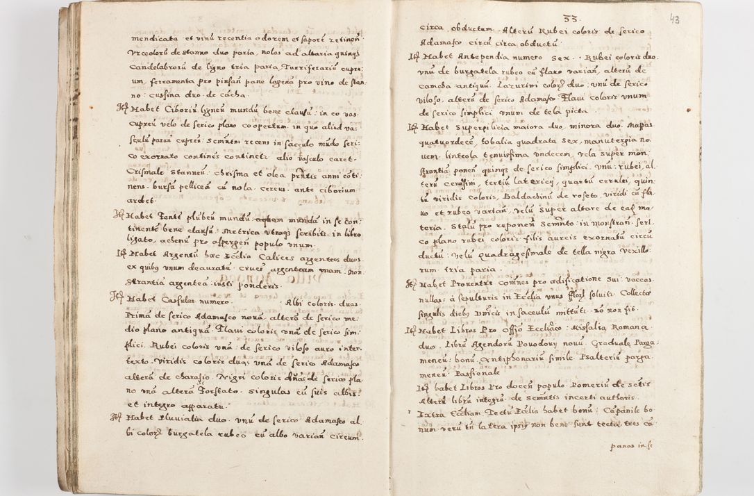 Zdjęcie nr 46 dla obiektu archiwalnego: Acta visitationis exterioris decanatuum Skalnensis, Wolbromensis, Leloviensis, Bytomiensis et Plesnensis ad Archid. Crac. pertinentium per R. D. Christoph. Kazimirski, Ep. Kijov Praep. Tarnov. a. D. 1598 factae.