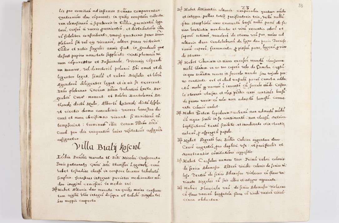 Zdjęcie nr 36 dla obiektu archiwalnego: Acta visitationis exterioris decanatuum Skalnensis, Wolbromensis, Leloviensis, Bytomiensis et Plesnensis ad Archid. Crac. pertinentium per R. D. Christoph. Kazimirski, Ep. Kijov Praep. Tarnov. a. D. 1598 factae.