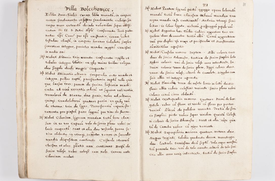 Zdjęcie nr 34 dla obiektu archiwalnego: Acta visitationis exterioris decanatuum Skalnensis, Wolbromensis, Leloviensis, Bytomiensis et Plesnensis ad Archid. Crac. pertinentium per R. D. Christoph. Kazimirski, Ep. Kijov Praep. Tarnov. a. D. 1598 factae.