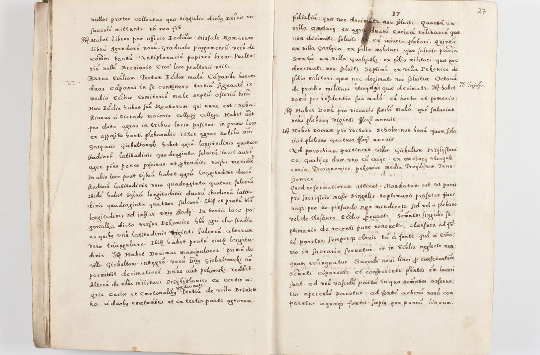 Zdjęcie nr 30 dla obiektu archiwalnego: Acta visitationis exterioris decanatuum Skalnensis, Wolbromensis, Leloviensis, Bytomiensis et Plesnensis ad Archid. Crac. pertinentium per R. D. Christoph. Kazimirski, Ep. Kijov Praep. Tarnov. a. D. 1598 factae.