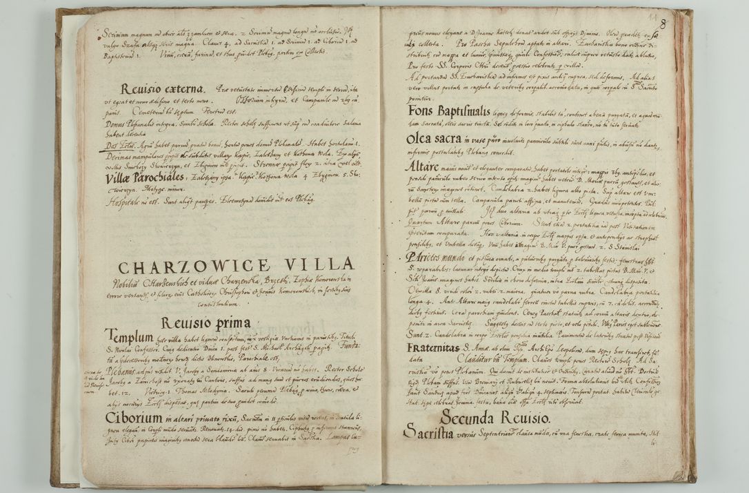 Zdjęcie nr 14 dla obiektu archiwalnego: Acta visitationis ecclesiarum archidiaconatus Sandomiriensis sub R. D. Bernardo Maciejowski, epsicopo Cracoviensi, duce Severiensi. Exequutio visitationis pergebatur Sendomiriae die 16 Martii ad 3 Aprilis a. D. 1604