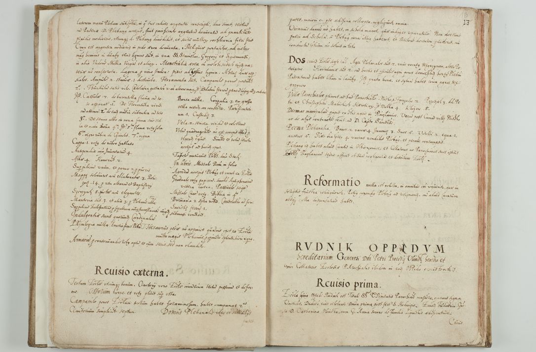 Zdjęcie nr 19 dla obiektu archiwalnego: Acta visitationis ecclesiarum archidiaconatus Sandomiriensis sub R. D. Bernardo Maciejowski, epsicopo Cracoviensi, duce Severiensi. Exequutio visitationis pergebatur Sendomiriae die 16 Martii ad 3 Aprilis a. D. 1604