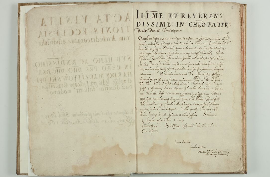 Zdjęcie nr 6 dla obiektu archiwalnego: Acta visitationis ecclesiarum archidiaconatus Sandomiriensis sub R. D. Bernardo Maciejowski, epsicopo Cracoviensi, duce Severiensi. Exequutio visitationis pergebatur Sendomiriae die 16 Martii ad 3 Aprilis a. D. 1604