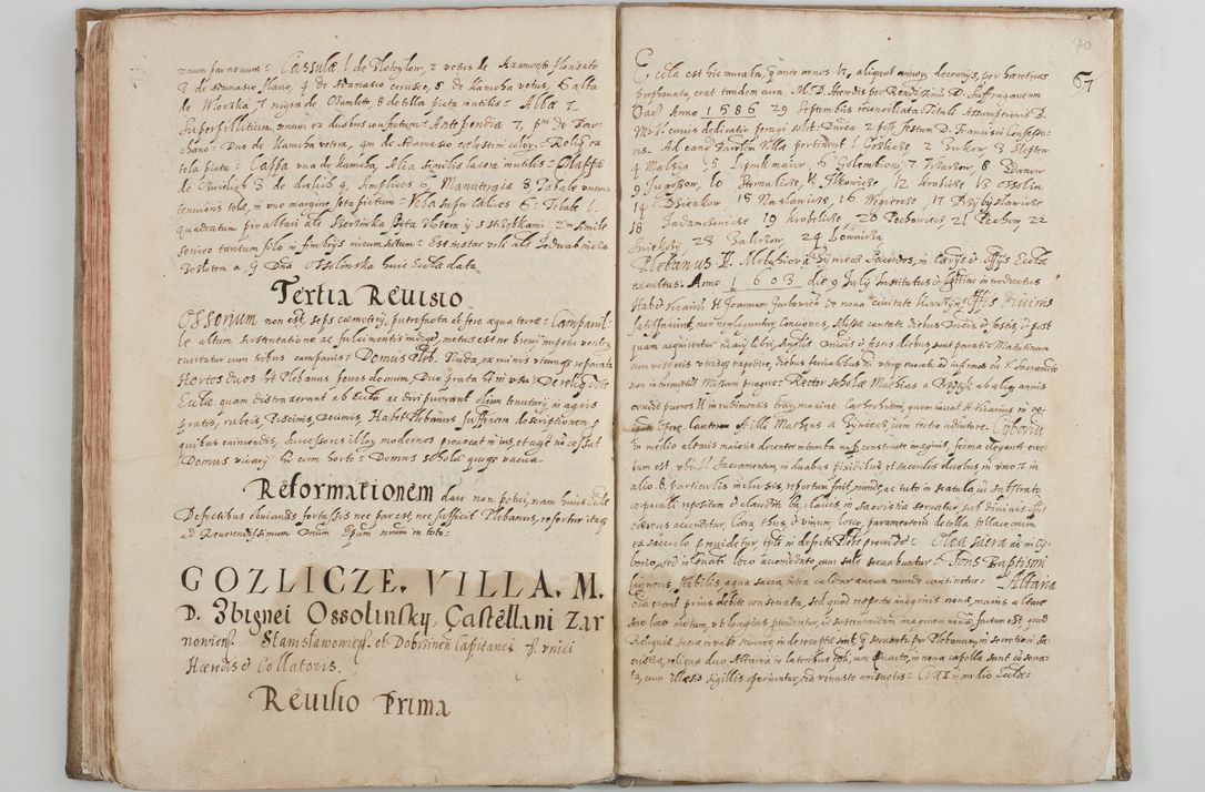 Zdjęcie nr 73 dla obiektu archiwalnego: Acta visitationis ecclesiarum archidiaconatus Sandomiriensis sub R. D. Bernardo Maciejowski, epsicopo Cracoviensi, duce Severiensi. Exequutio visitationis pergebatur Sendomiriae die 16 Martii ad 3 Aprilis a. D. 1604