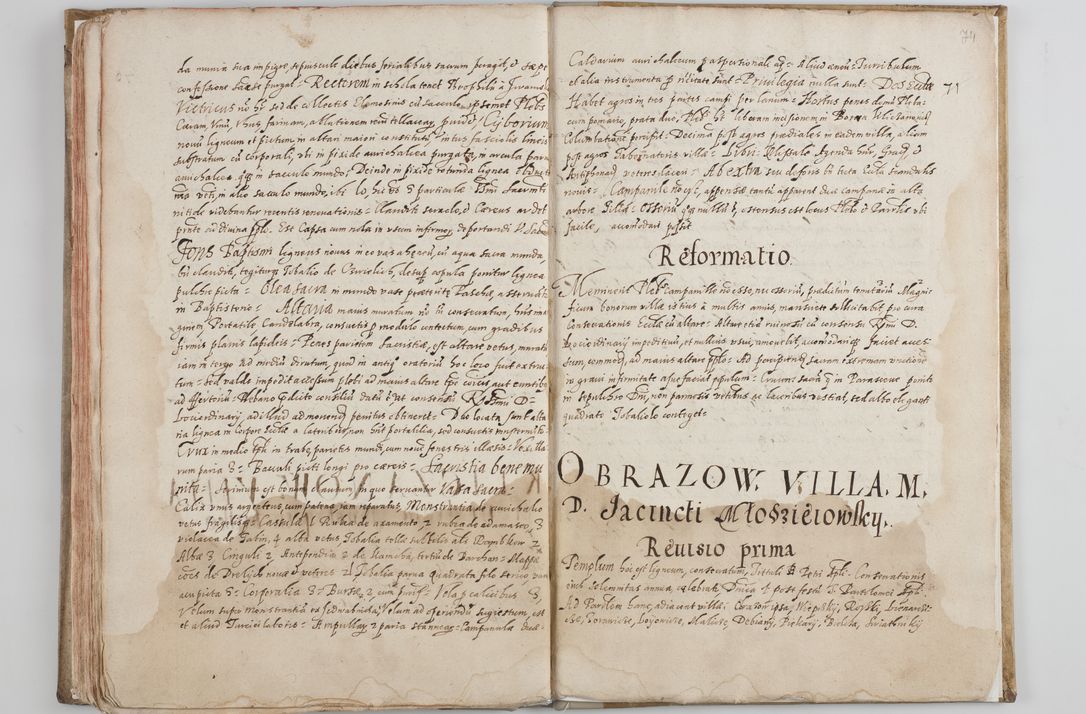 Zdjęcie nr 77 dla obiektu archiwalnego: Acta visitationis ecclesiarum archidiaconatus Sandomiriensis sub R. D. Bernardo Maciejowski, epsicopo Cracoviensi, duce Severiensi. Exequutio visitationis pergebatur Sendomiriae die 16 Martii ad 3 Aprilis a. D. 1604