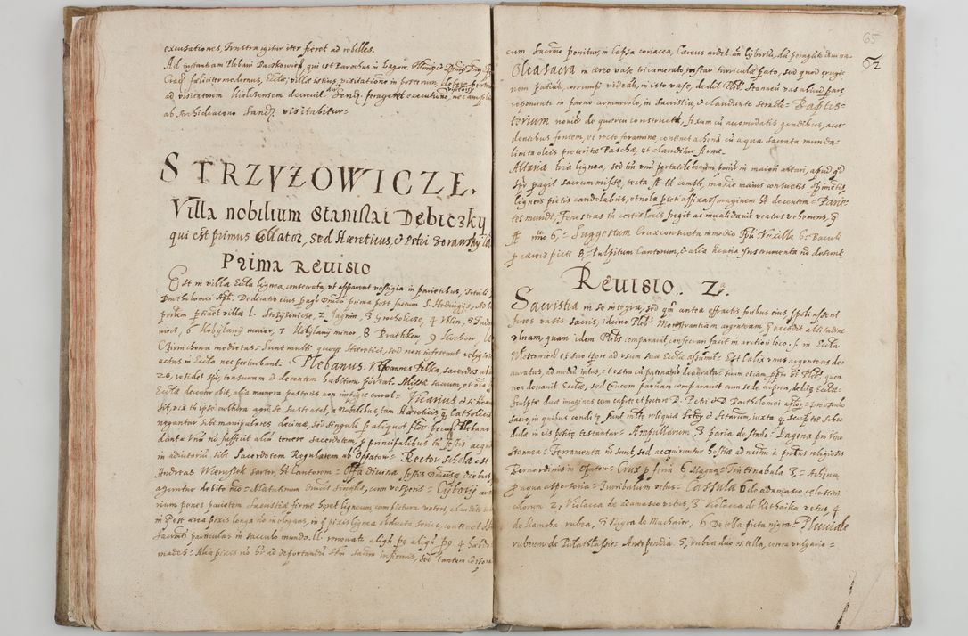 Zdjęcie nr 68 dla obiektu archiwalnego: Acta visitationis ecclesiarum archidiaconatus Sandomiriensis sub R. D. Bernardo Maciejowski, epsicopo Cracoviensi, duce Severiensi. Exequutio visitationis pergebatur Sendomiriae die 16 Martii ad 3 Aprilis a. D. 1604