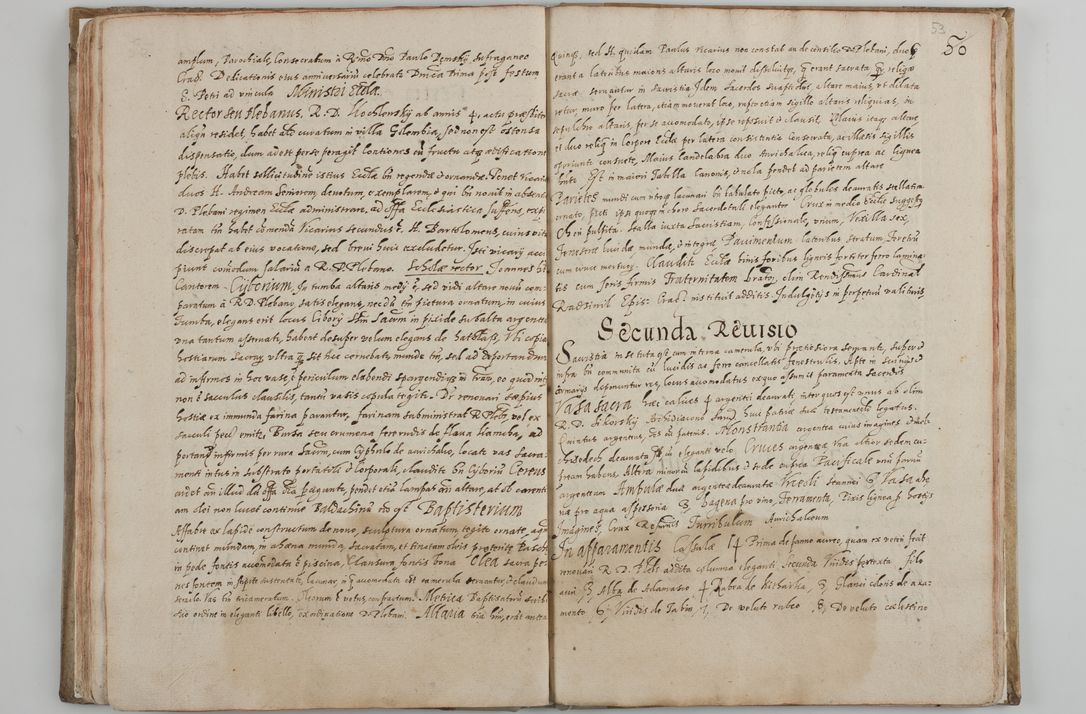 Zdjęcie nr 56 dla obiektu archiwalnego: Acta visitationis ecclesiarum archidiaconatus Sandomiriensis sub R. D. Bernardo Maciejowski, epsicopo Cracoviensi, duce Severiensi. Exequutio visitationis pergebatur Sendomiriae die 16 Martii ad 3 Aprilis a. D. 1604