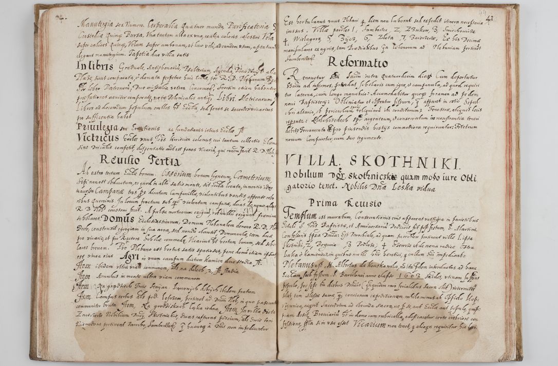 Zdjęcie nr 47 dla obiektu archiwalnego: Acta visitationis ecclesiarum archidiaconatus Sandomiriensis sub R. D. Bernardo Maciejowski, epsicopo Cracoviensi, duce Severiensi. Exequutio visitationis pergebatur Sendomiriae die 16 Martii ad 3 Aprilis a. D. 1604