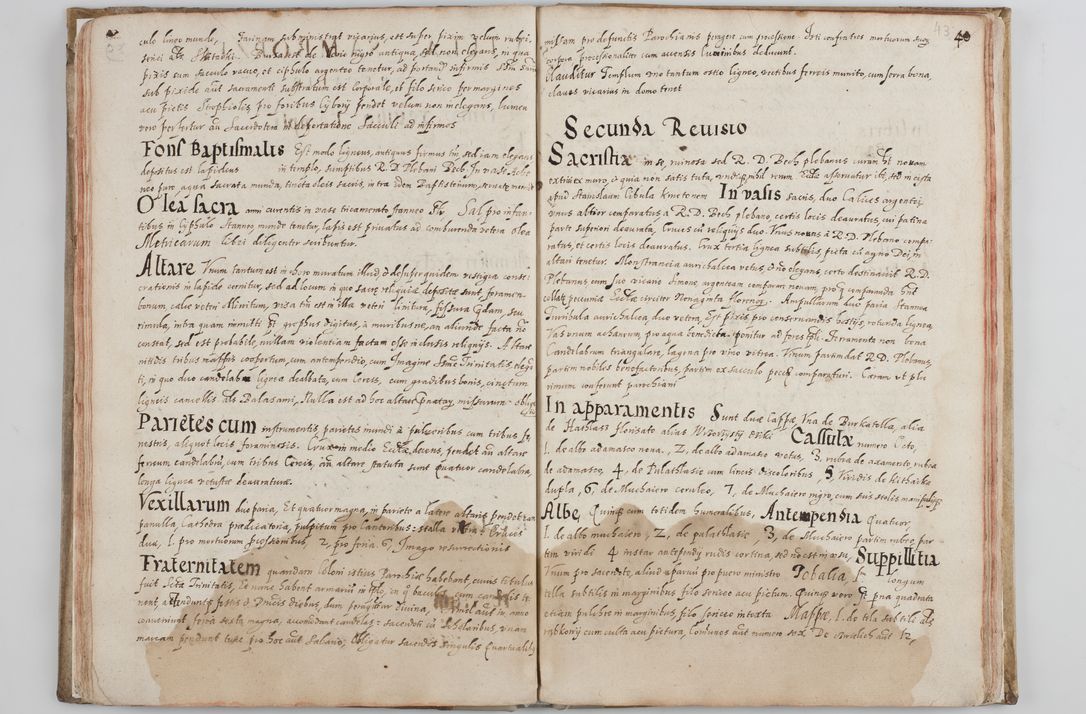Zdjęcie nr 46 dla obiektu archiwalnego: Acta visitationis ecclesiarum archidiaconatus Sandomiriensis sub R. D. Bernardo Maciejowski, epsicopo Cracoviensi, duce Severiensi. Exequutio visitationis pergebatur Sendomiriae die 16 Martii ad 3 Aprilis a. D. 1604