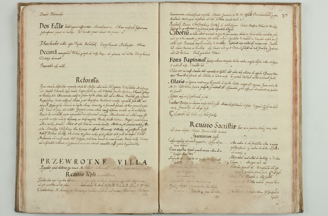 Zdjęcie nr 43 dla obiektu archiwalnego: Acta visitationis ecclesiarum archidiaconatus Sandomiriensis sub R. D. Bernardo Maciejowski, epsicopo Cracoviensi, duce Severiensi. Exequutio visitationis pergebatur Sendomiriae die 16 Martii ad 3 Aprilis a. D. 1604