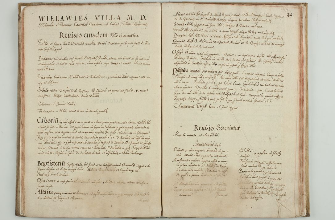 Zdjęcie nr 40 dla obiektu archiwalnego: Acta visitationis ecclesiarum archidiaconatus Sandomiriensis sub R. D. Bernardo Maciejowski, epsicopo Cracoviensi, duce Severiensi. Exequutio visitationis pergebatur Sendomiriae die 16 Martii ad 3 Aprilis a. D. 1604