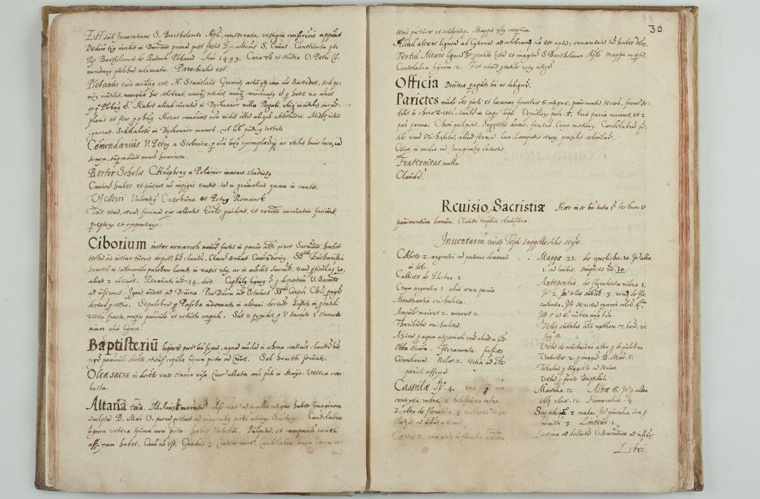Zdjęcie nr 36 dla obiektu archiwalnego: Acta visitationis ecclesiarum archidiaconatus Sandomiriensis sub R. D. Bernardo Maciejowski, epsicopo Cracoviensi, duce Severiensi. Exequutio visitationis pergebatur Sendomiriae die 16 Martii ad 3 Aprilis a. D. 1604
