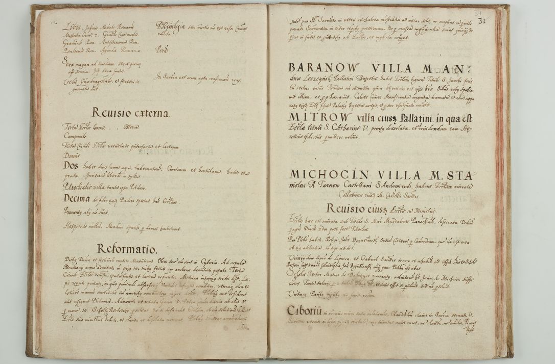 Zdjęcie nr 37 dla obiektu archiwalnego: Acta visitationis ecclesiarum archidiaconatus Sandomiriensis sub R. D. Bernardo Maciejowski, epsicopo Cracoviensi, duce Severiensi. Exequutio visitationis pergebatur Sendomiriae die 16 Martii ad 3 Aprilis a. D. 1604