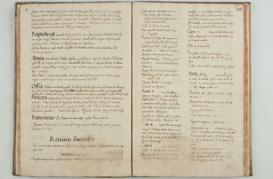 Zdjęcie nr 38 dla obiektu archiwalnego: Acta visitationis ecclesiarum archidiaconatus Sandomiriensis sub R. D. Bernardo Maciejowski, epsicopo Cracoviensi, duce Severiensi. Exequutio visitationis pergebatur Sendomiriae die 16 Martii ad 3 Aprilis a. D. 1604