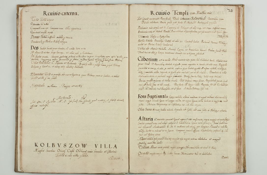 Zdjęcie nr 29 dla obiektu archiwalnego: Acta visitationis ecclesiarum archidiaconatus Sandomiriensis sub R. D. Bernardo Maciejowski, epsicopo Cracoviensi, duce Severiensi. Exequutio visitationis pergebatur Sendomiriae die 16 Martii ad 3 Aprilis a. D. 1604