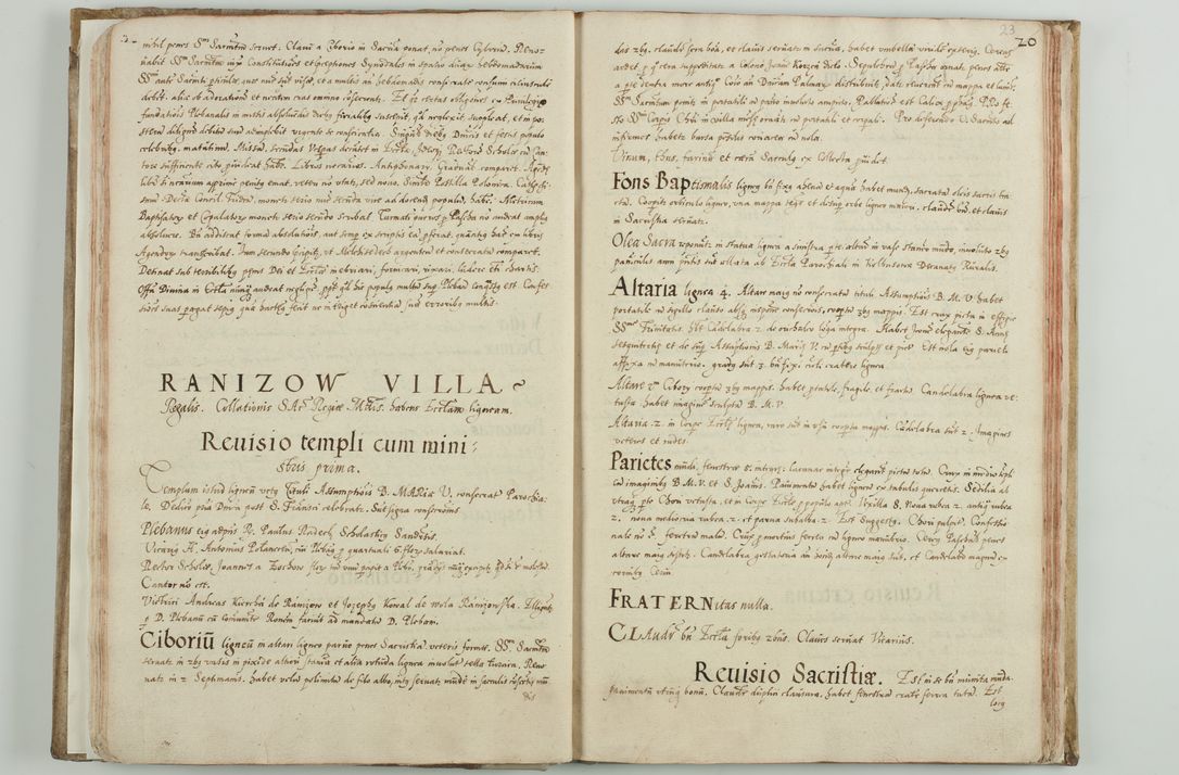Zdjęcie nr 26 dla obiektu archiwalnego: Acta visitationis ecclesiarum archidiaconatus Sandomiriensis sub R. D. Bernardo Maciejowski, epsicopo Cracoviensi, duce Severiensi. Exequutio visitationis pergebatur Sendomiriae die 16 Martii ad 3 Aprilis a. D. 1604