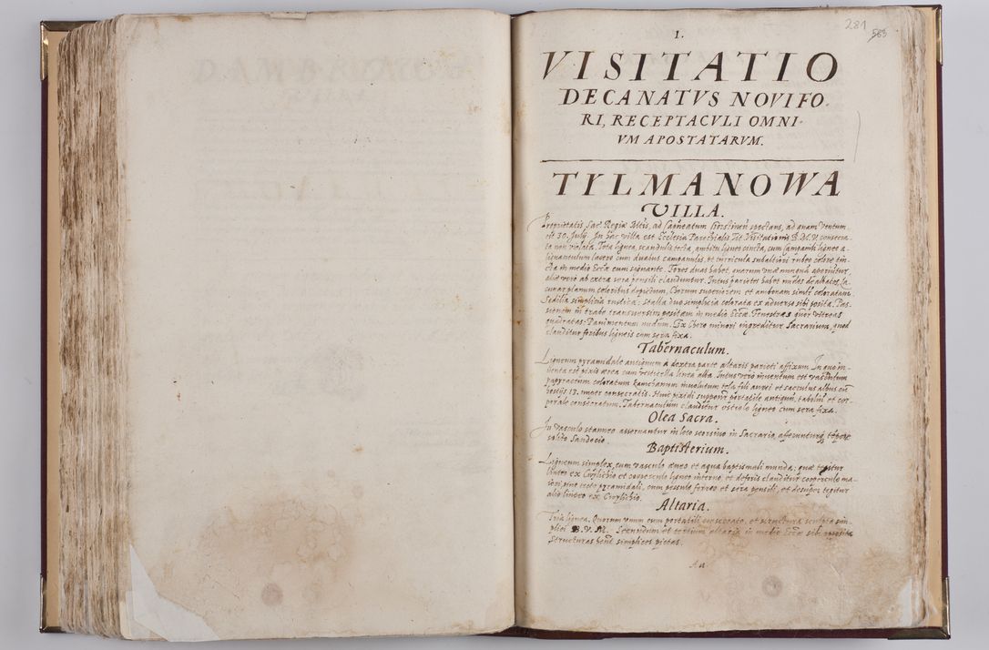 Zdjęcie nr 314 dla obiektu archiwalnego: Visitatio externa diversarum dioecesis Cracoviensis ecclesiarum sub R. D. Petro Tylicki, episcopo Cracoviensi facta a. D. 1607