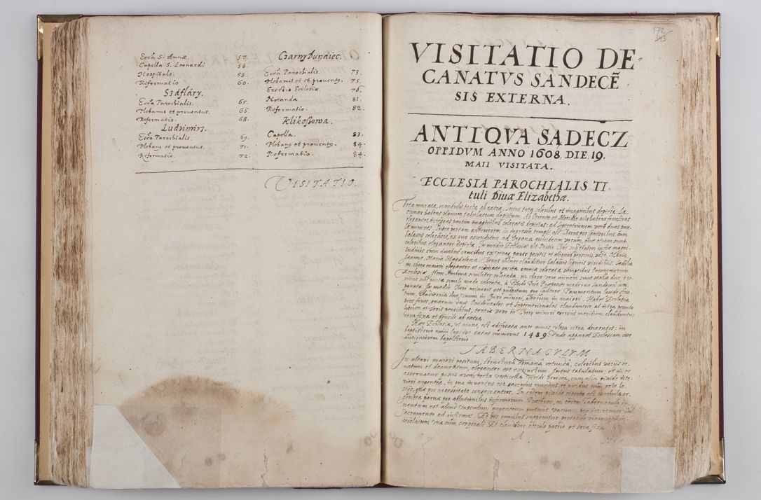 Zdjęcie nr 193 dla obiektu archiwalnego: Visitatio externa diversarum dioecesis Cracoviensis ecclesiarum sub R. D. Petro Tylicki, episcopo Cracoviensi facta a. D. 1607