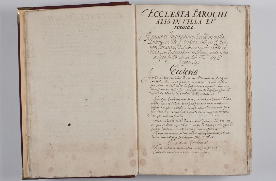 Zdjęcie nr 21 dla obiektu archiwalnego: Visitatio externa diversarum dioecesis Cracoviensis ecclesiarum sub R. D. Petro Tylicki, episcopo Cracoviensi facta a. D. 1607
