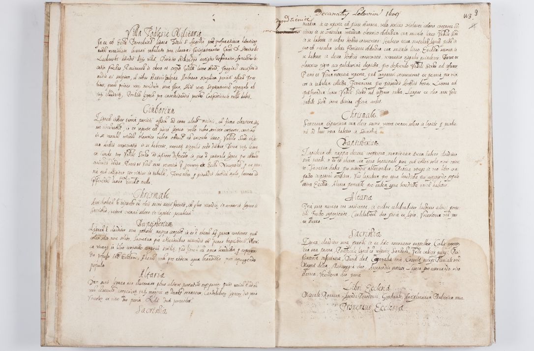 Zdjęcie nr 15 dla obiektu archiwalnego: Visitatio ecclesiarum parochialium in decanatibus Leloviensi, Kijensi, Łukoviensi, Proszoviensi, Parczoviensi et Wrocimoviensi in annis 1609 - 1614 peracta, nec non visitatio ecclesiae parochialis s. Jacobi in Casimiria per R. D. Hieronymum Reczajski, archidiaconum cathedralem Cracoviensem vigore specianuarii facta. Visitatio ecclesie parochialis in oppido Mussinensi per R. D. Andream Łukomski, Wladislaviensem et Sandomieriensem canonicum ex dommissione R. D. Petri Tylicki, episcopi Cracoviensi die 1 Julii peracta.