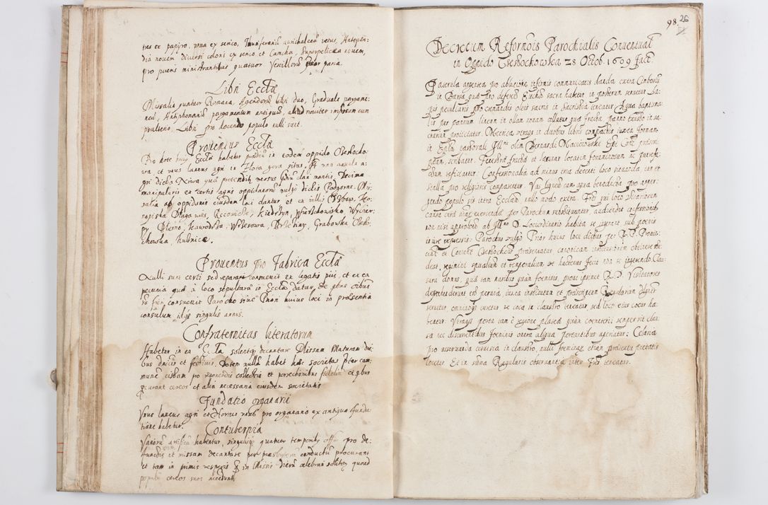 Zdjęcie nr 32 dla obiektu archiwalnego: Visitatio ecclesiarum parochialium in decanatibus Leloviensi, Kijensi, Łukoviensi, Proszoviensi, Parczoviensi et Wrocimoviensi in annis 1609 - 1614 peracta, nec non visitatio ecclesiae parochialis s. Jacobi in Casimiria per R. D. Hieronymum Reczajski, archidiaconum cathedralem Cracoviensem vigore specianuarii facta. Visitatio ecclesie parochialis in oppido Mussinensi per R. D. Andream Łukomski, Wladislaviensem et Sandomieriensem canonicum ex dommissione R. D. Petri Tylicki, episcopi Cracoviensi die 1 Julii peracta.