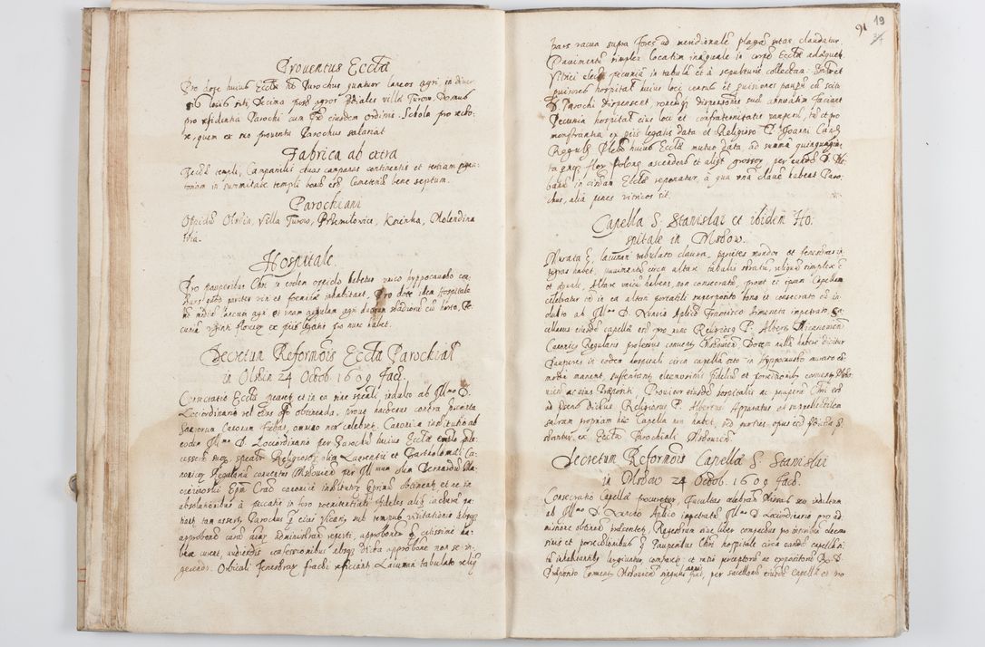 Zdjęcie nr 25 dla obiektu archiwalnego: Visitatio ecclesiarum parochialium in decanatibus Leloviensi, Kijensi, Łukoviensi, Proszoviensi, Parczoviensi et Wrocimoviensi in annis 1609 - 1614 peracta, nec non visitatio ecclesiae parochialis s. Jacobi in Casimiria per R. D. Hieronymum Reczajski, archidiaconum cathedralem Cracoviensem vigore specianuarii facta. Visitatio ecclesie parochialis in oppido Mussinensi per R. D. Andream Łukomski, Wladislaviensem et Sandomieriensem canonicum ex dommissione R. D. Petri Tylicki, episcopi Cracoviensi die 1 Julii peracta.